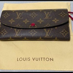 LV Monogram Emilie Wallet Hot Pink